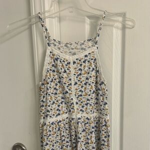 Floral Spaghetti Strap Tank